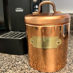 Vintage Copper Bristol Ware Canister